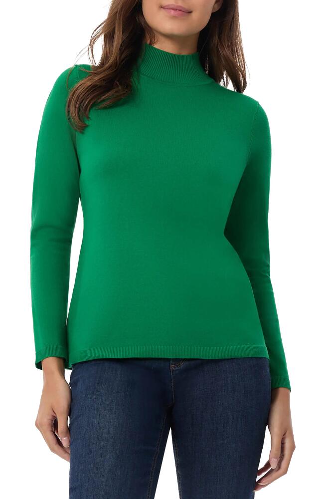 Jones New York Mock Neck Sweater in Deep Clover Cover