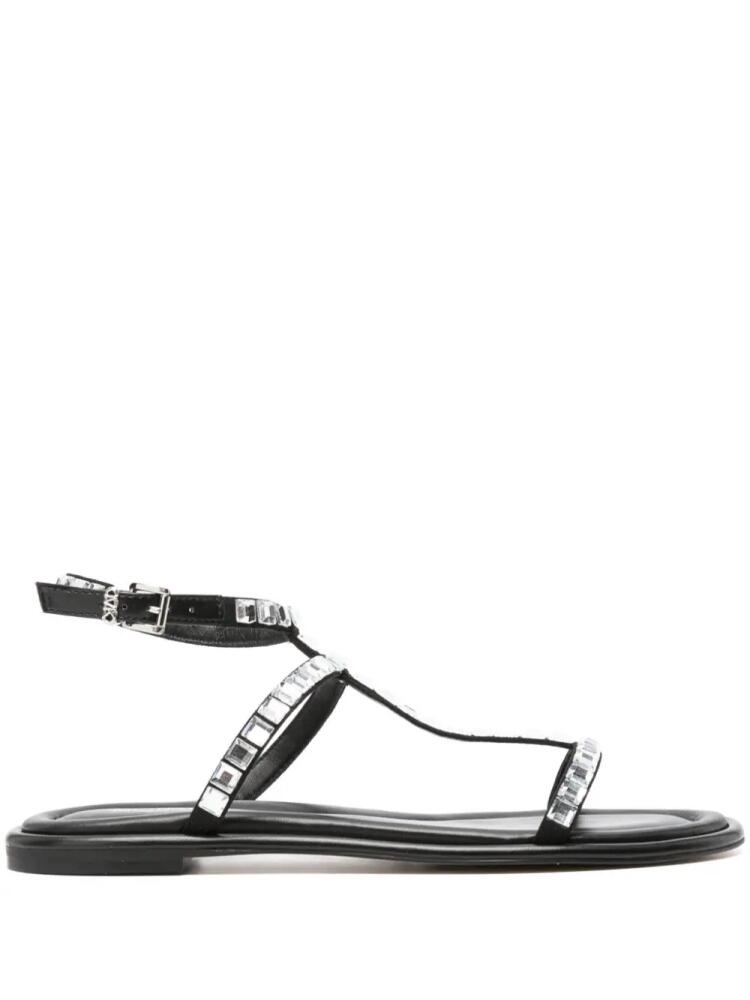 Michael Kors crystal-embellished buckle-fastening sandals - Black Cover