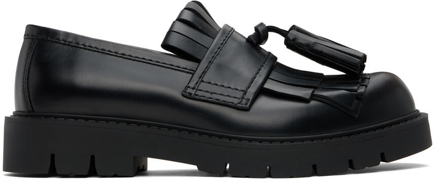 Bottega Veneta Black Haddock Loafers Cover