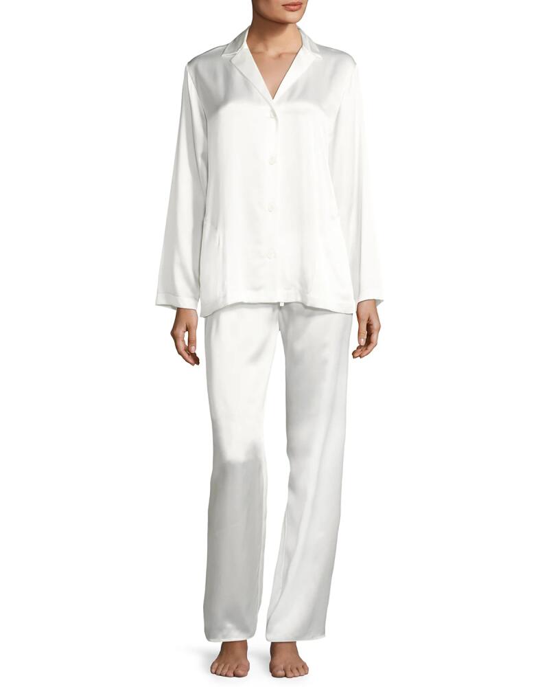 La Perla Long-Sleeve Silk Pajama Set Cover