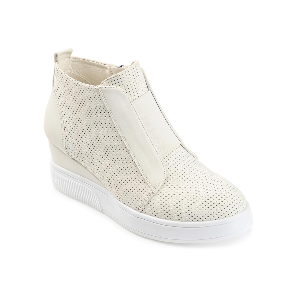 Journee Collection Clara Wedge Sneaker | Women's | Cream Cover