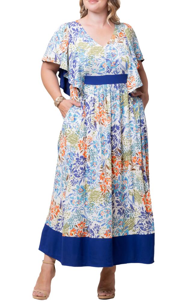 Kiyonna Mediterranean Breeze Maxi Dress in Santorini Cover