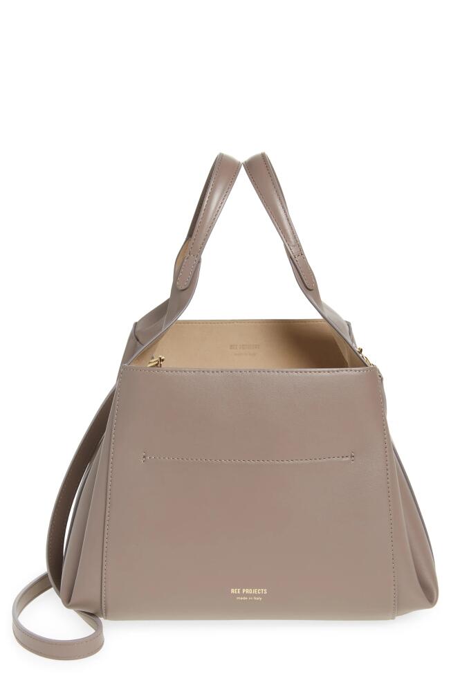 Ree Projects Medium Avy Leather Bucket Bag in Ash Brown Cover