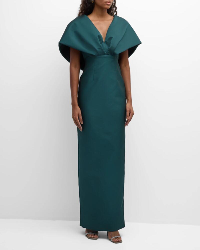 Monique Lhuillier Sculptural Column Gown Cover