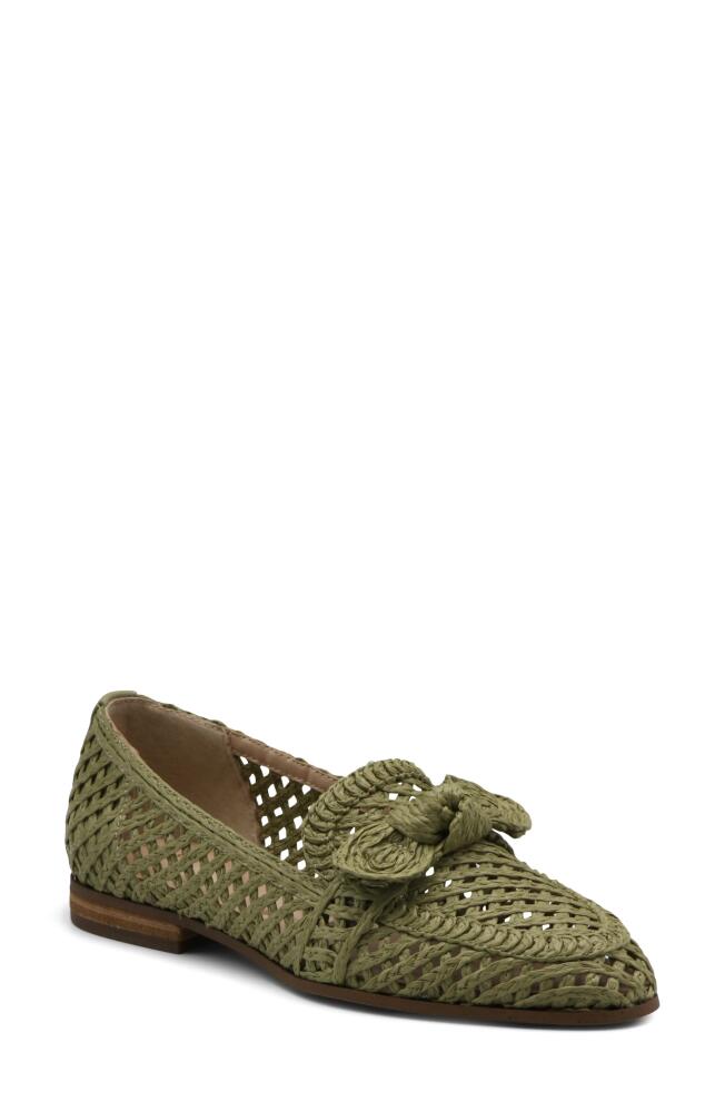 Charles David Finite Water Resistant Raffia Loafer in Artichoke Cover