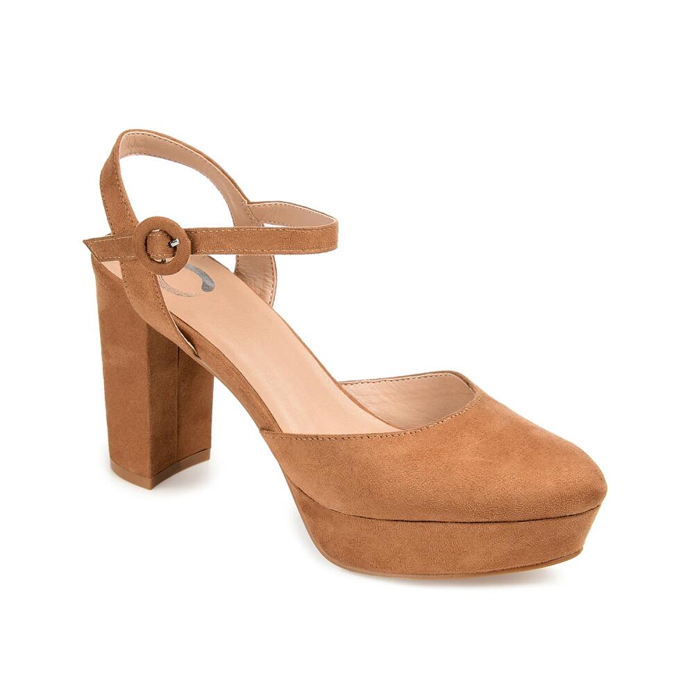 Journee Collection Wide Width Roslynn Platform Pump | Women's | Cognac Cover