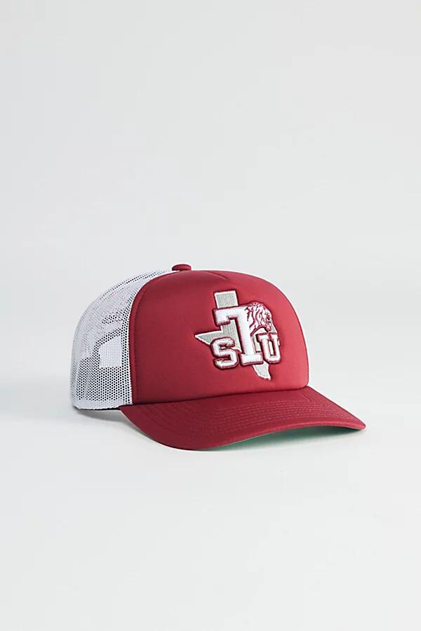 Mitchell & Ness NCAA Texas State University Off The Back Trucker Hat in Red Cover