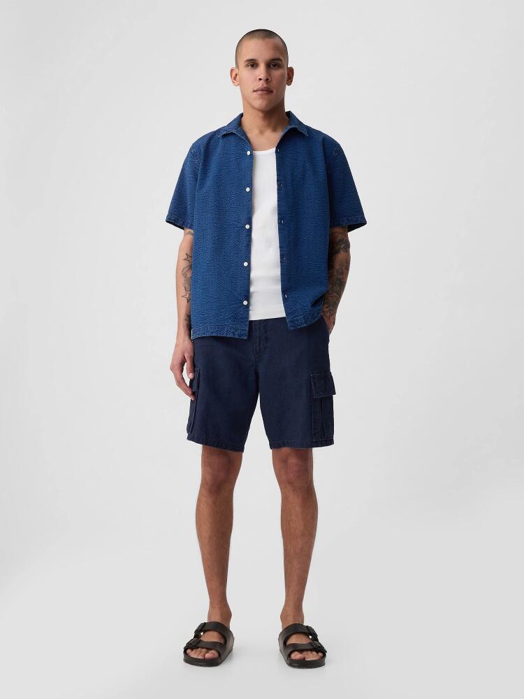 Gap 8" Linen-Cotton Cargo Shorts Cover