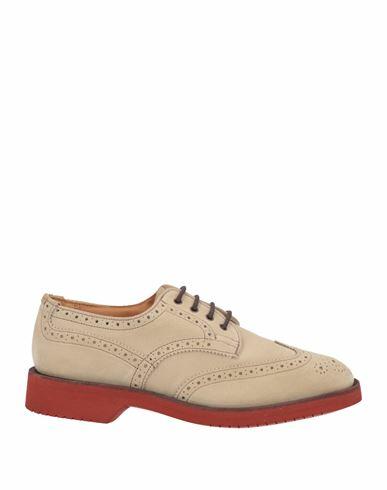 Tricker's Woman Lace-up shoes Beige Leather Cover