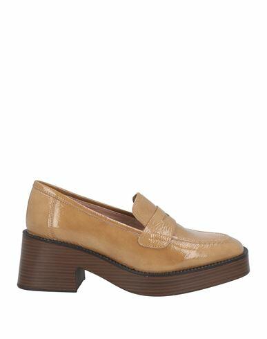 Unisa Woman Loafers Beige Leather Cover