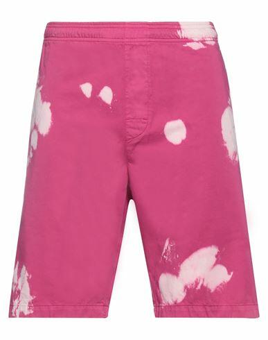 Life Sux Man Shorts & Bermuda Shorts Magenta Cotton Cover