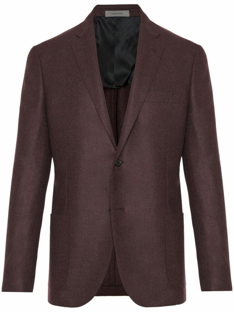 Corneliani buttoned up blazer - Red Cover