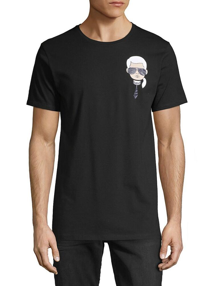 Karl Lagerfeld Paris Men's Karl Head Graphic Tee - Black Cover