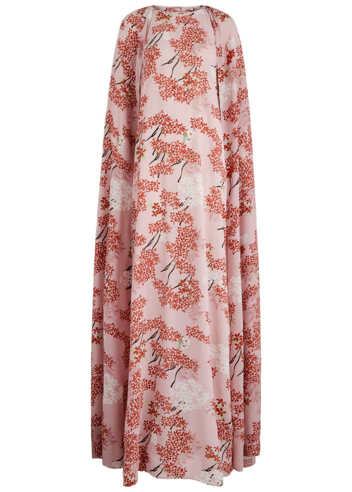 Bernadette Minnie Floral-print Chiffon Gown - Pink Cover