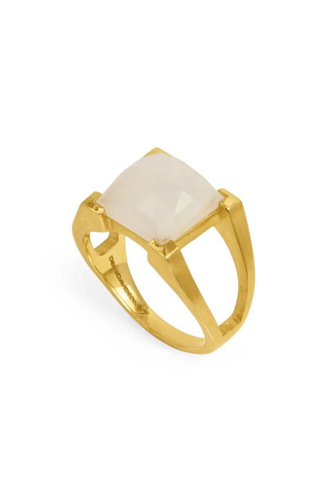 Dean Davidson Mini Plaza Moonstone Ring in Moonstone/Gold Cover