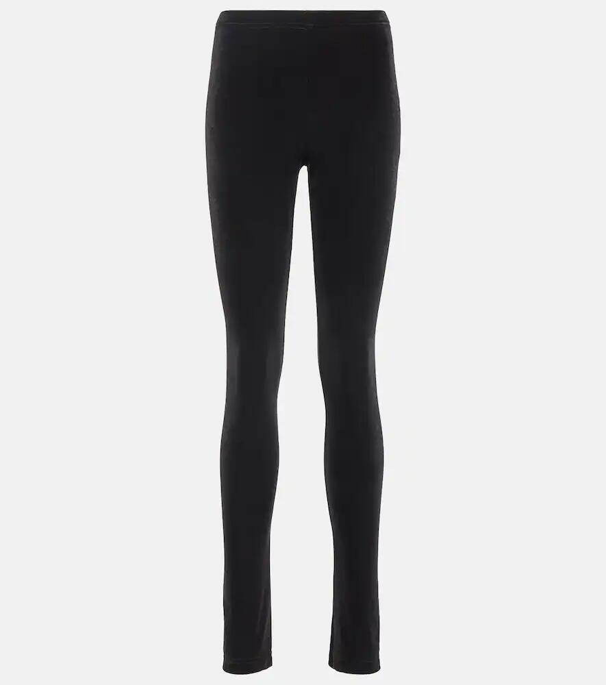 Junya Watanabe High-rise velour leggings Cover