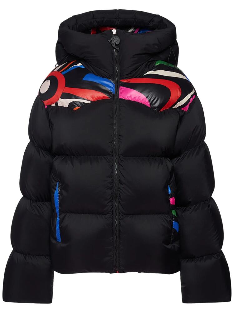 PUCCI Tech Oversize Hood Puffer Ski Jacket Cover