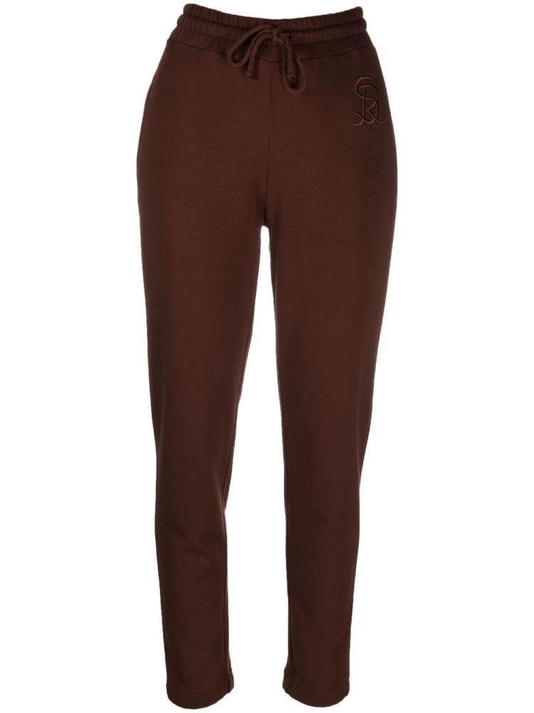 Sonia Rykiel logo-embroidered track pants - Brown Cover