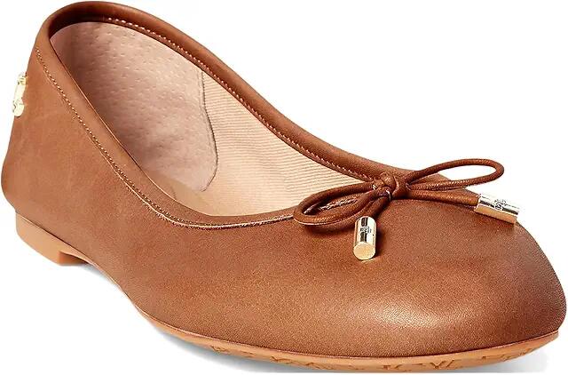 LAUREN Ralph Lauren Jayna Flat (Deep Saddle Tan) Women's Flat Shoes Cover