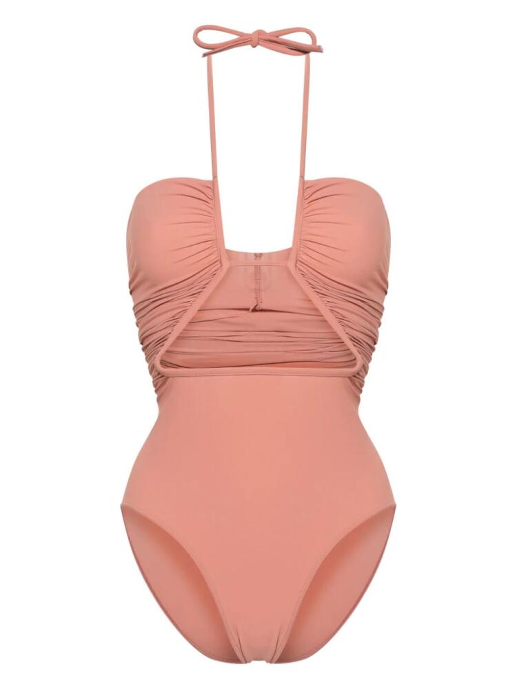 Rick Owens cut-out-detail swimsuit - Pink Cover