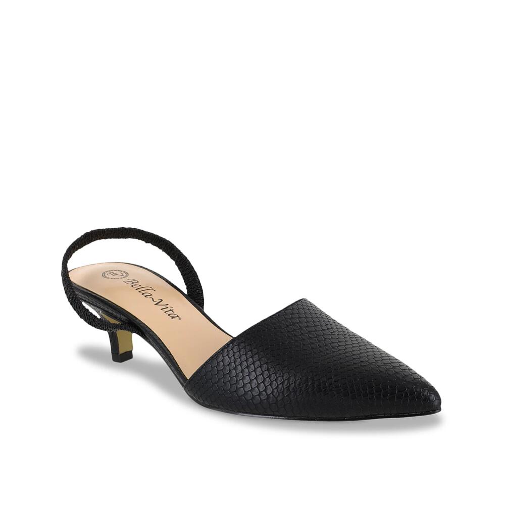 Bella Vita Extra Wide Width Sarah II Pump | Women's | Black Snake Print Cover