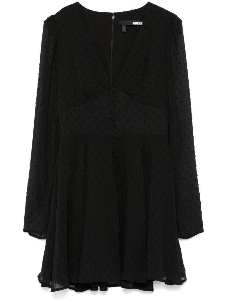 ROTATE BIRGER CHRISTENSEN long-sleeves mini dress - Black Cover