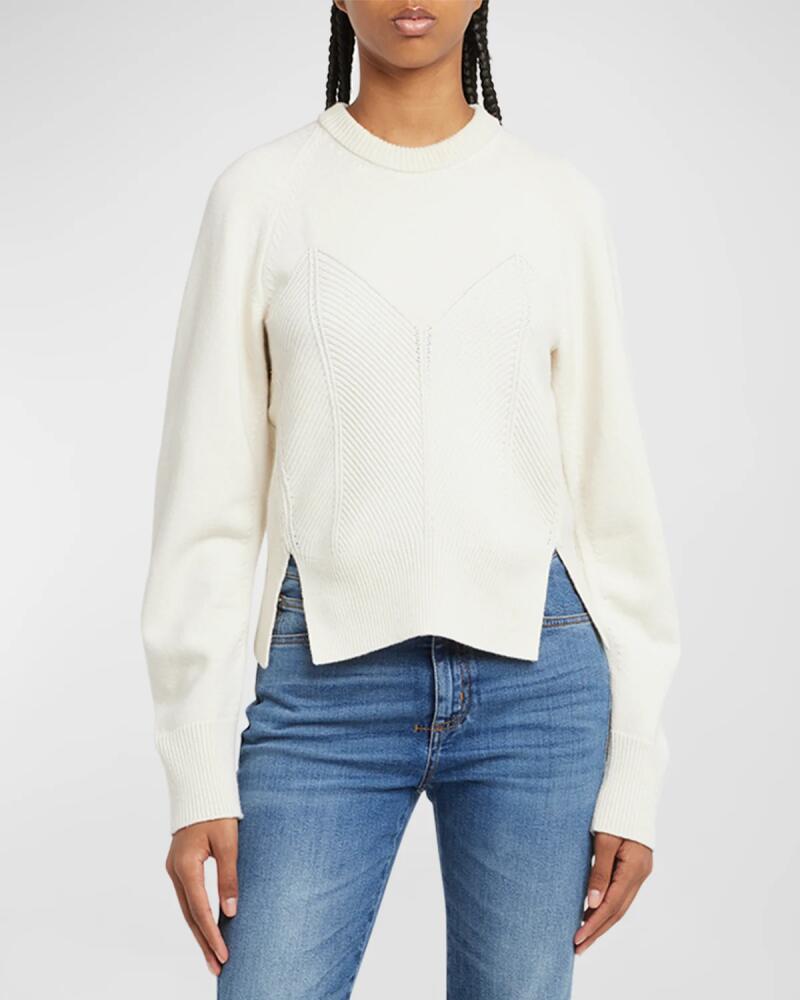 Alexander McQueen Cashmere-Blend Corset Seam Sweater Cover