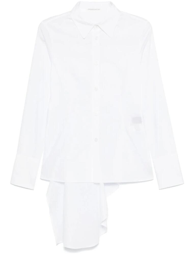 Yohji Yamamoto draped shirt - White Cover