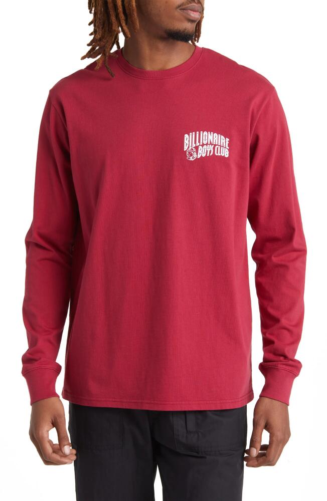 Billionaire Boys Club Arch Logo Long Sleeve Graphic T-Shirt in Rumba Red Cover