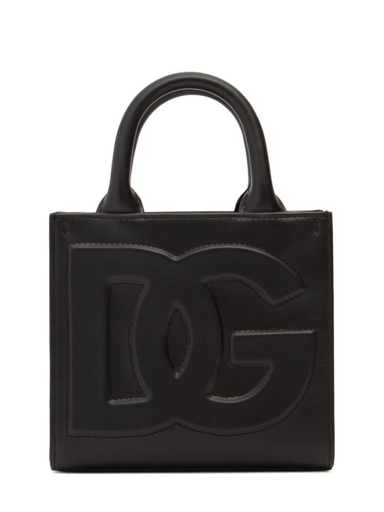 DOLCE & GABBANA Small Dg Daily Leather Top Handle Bag Cover