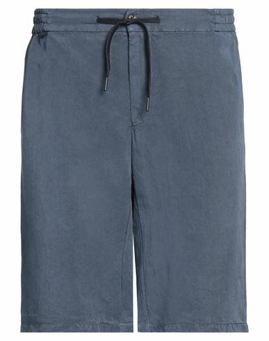 Berwich Man Shorts & Bermuda Shorts Slate blue Lyocell, Linen Cover