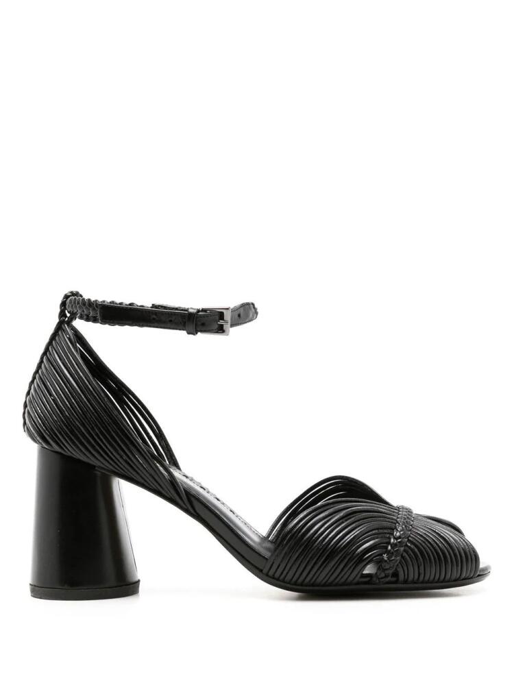 Sarah Chofakian Twiggy thin-straps sandals - Black Cover