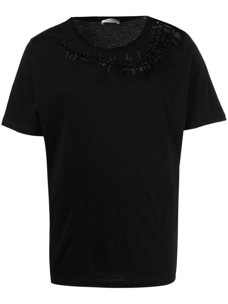 Saint Laurent cut-out cotton T-shirt - Black Cover