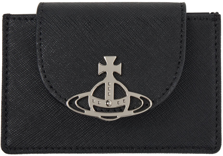 Vivienne Westwood Black Flap Card Holder Cover