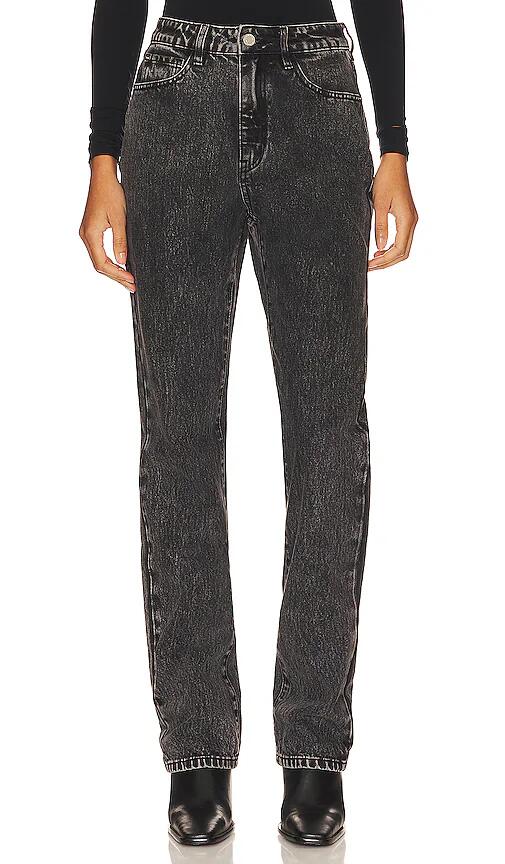 WeWoreWhat High Rise Relaxed Straight Leg in Black Cover