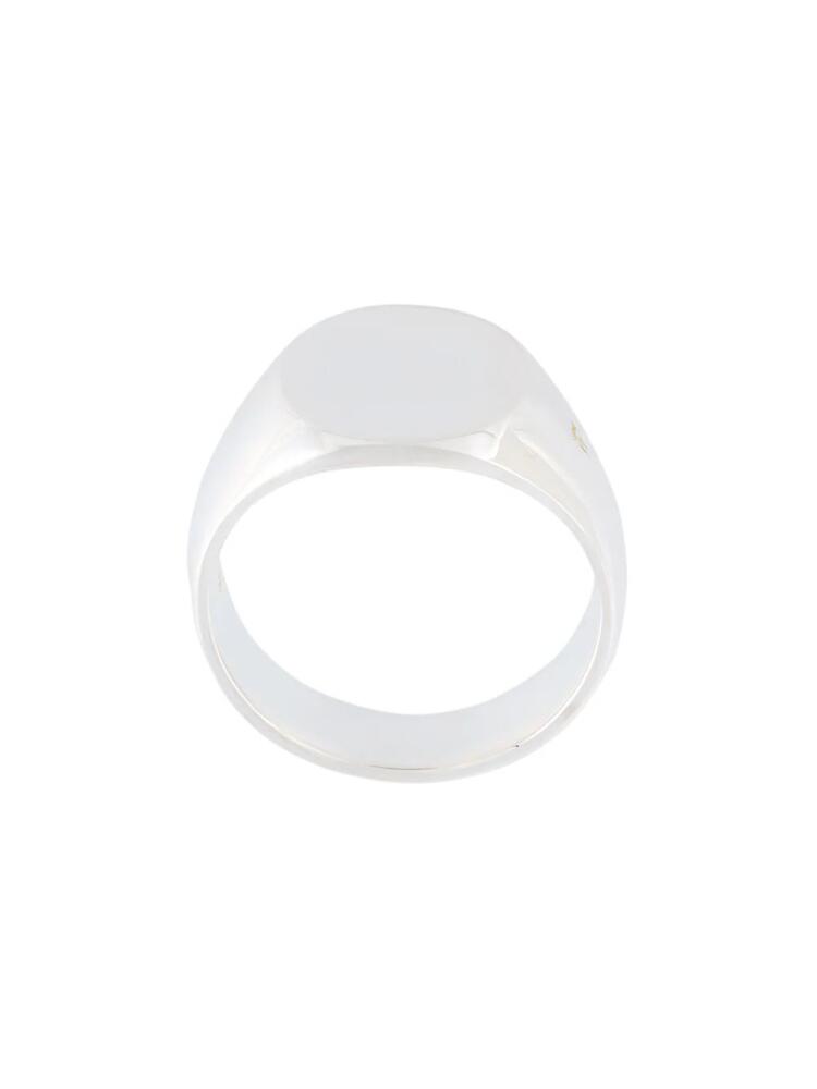 Tom Wood 'The Oval' signet ring - Metallic Cover