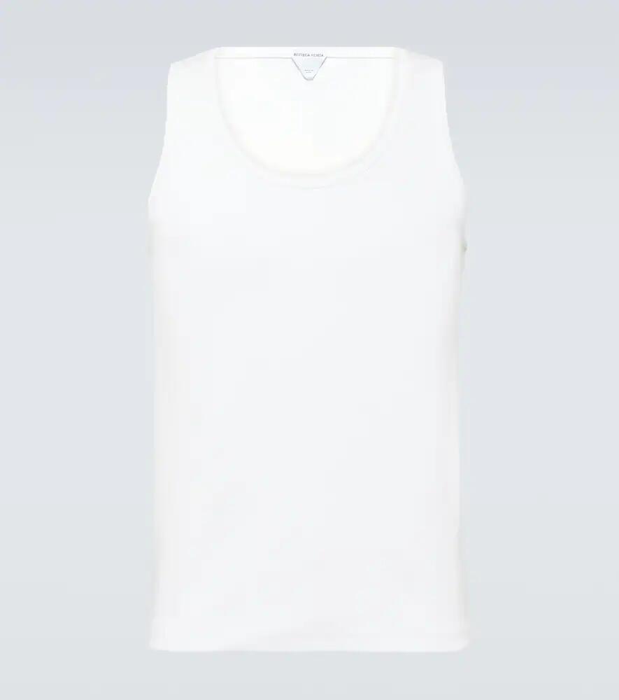 Bottega Veneta Ribbed-knit cotton-blend tank top Cover