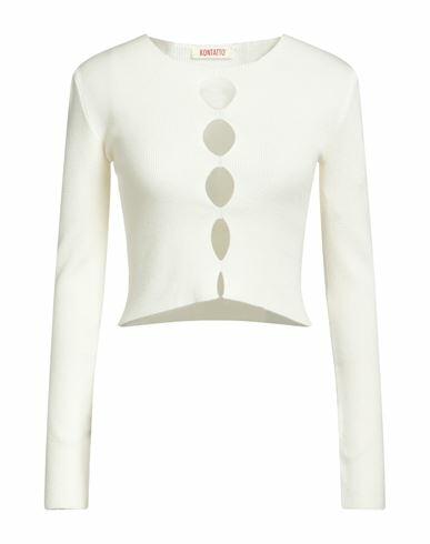 Kontatto Woman Sweater Cream Viscose, Acrylic, Elastane Cover