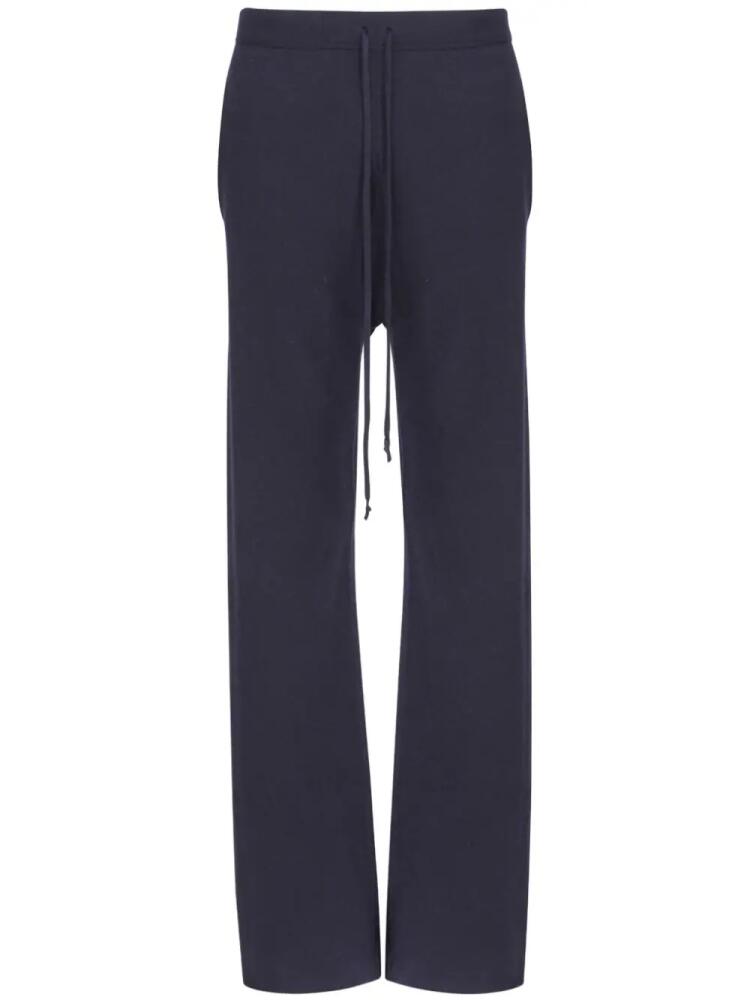 Maison Margiela décortiqué fine-knit trousers - Blue Cover