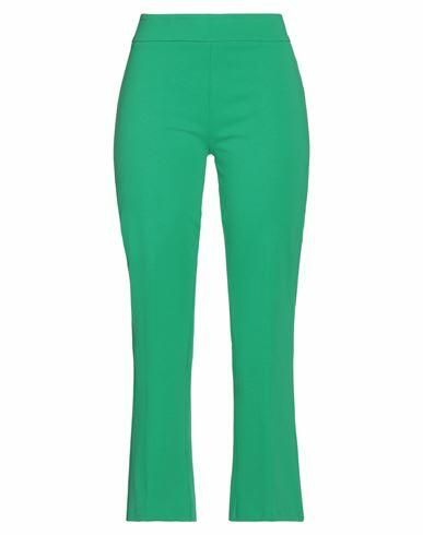 Rue Du Bac Woman Pants Green Cotton, Polyamide, Elastane Cover