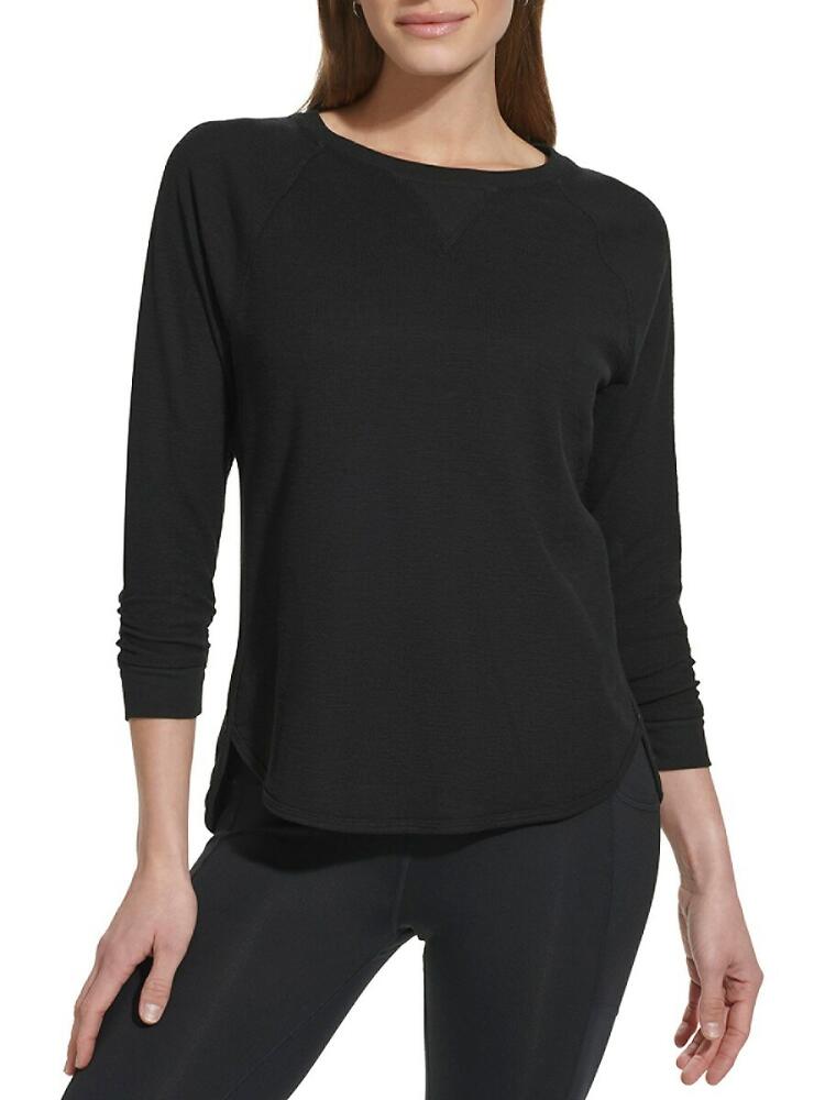 DKNY Sport Women's Raglan Sleeve Tee - Black Cover