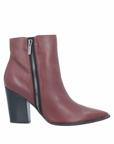 Guess Woman Ankle boots Burgundy Soft Leather Cover