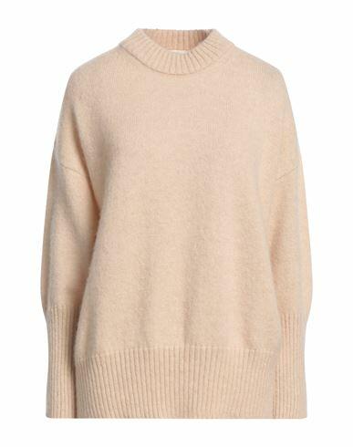 Fedeli Woman Sweater Beige Wool, Cashmere Cover