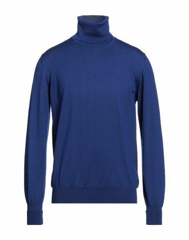 Alpha Studio Man Turtleneck Blue Merino Wool Cover