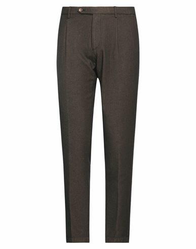 Berwich Man Pants Dark brown Cotton, Polyester, Elastane Cover