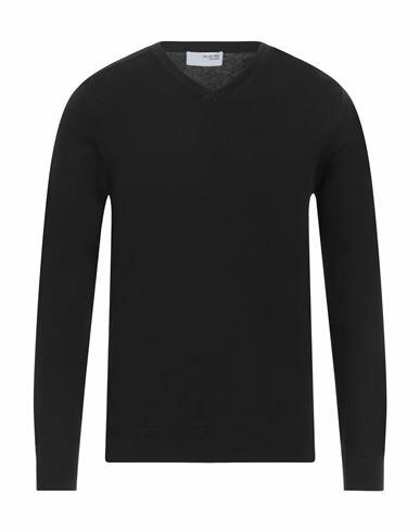 Selected Homme Man Sweater Black Cotton Cover