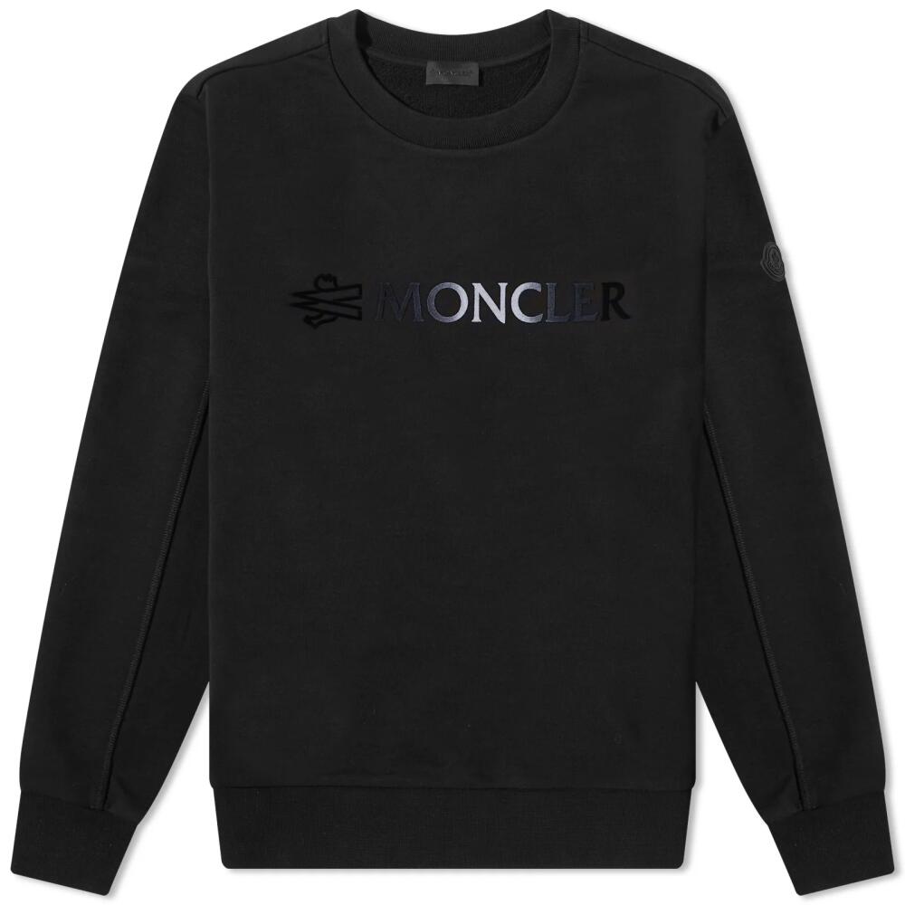 Moncler Men's Logo Crew Sweat in Black Cover