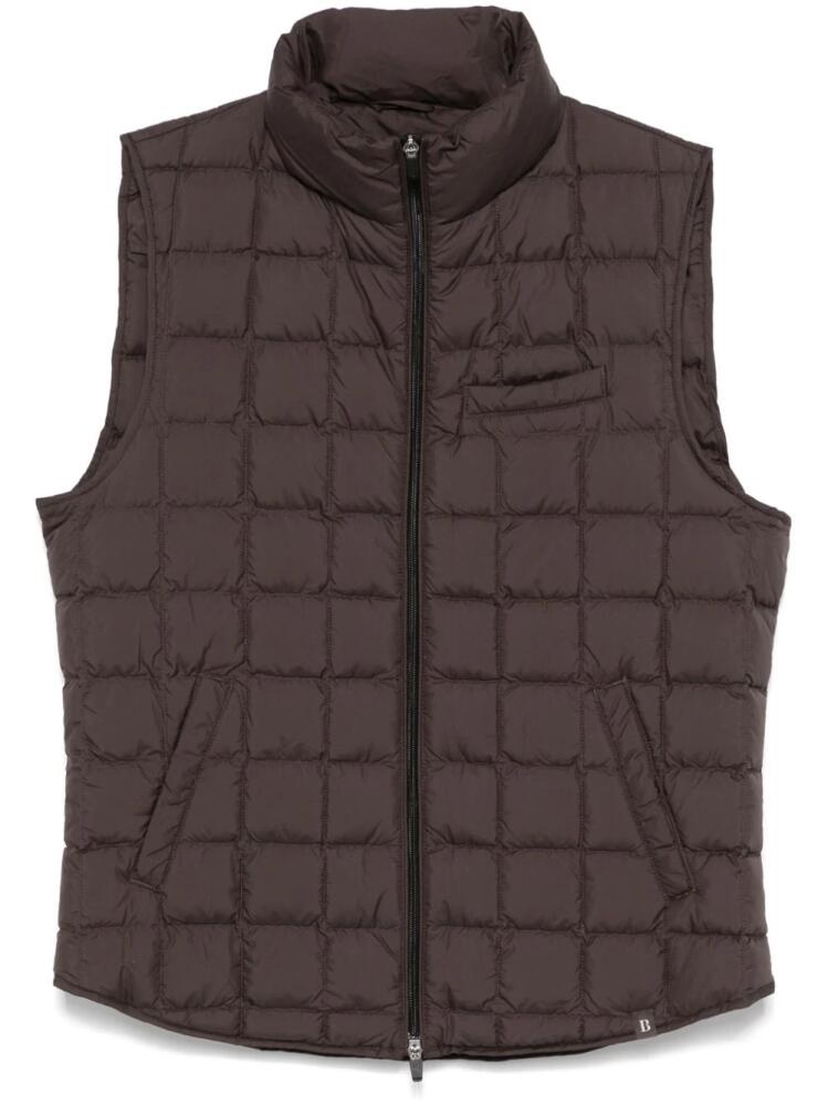 Boggi Milano quilted gilet - Brown Cover