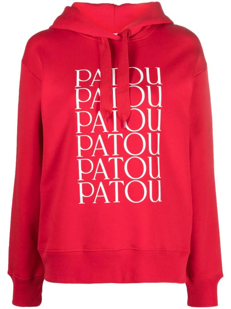 Patou Patou Patou cotton hoodie - Red Cover