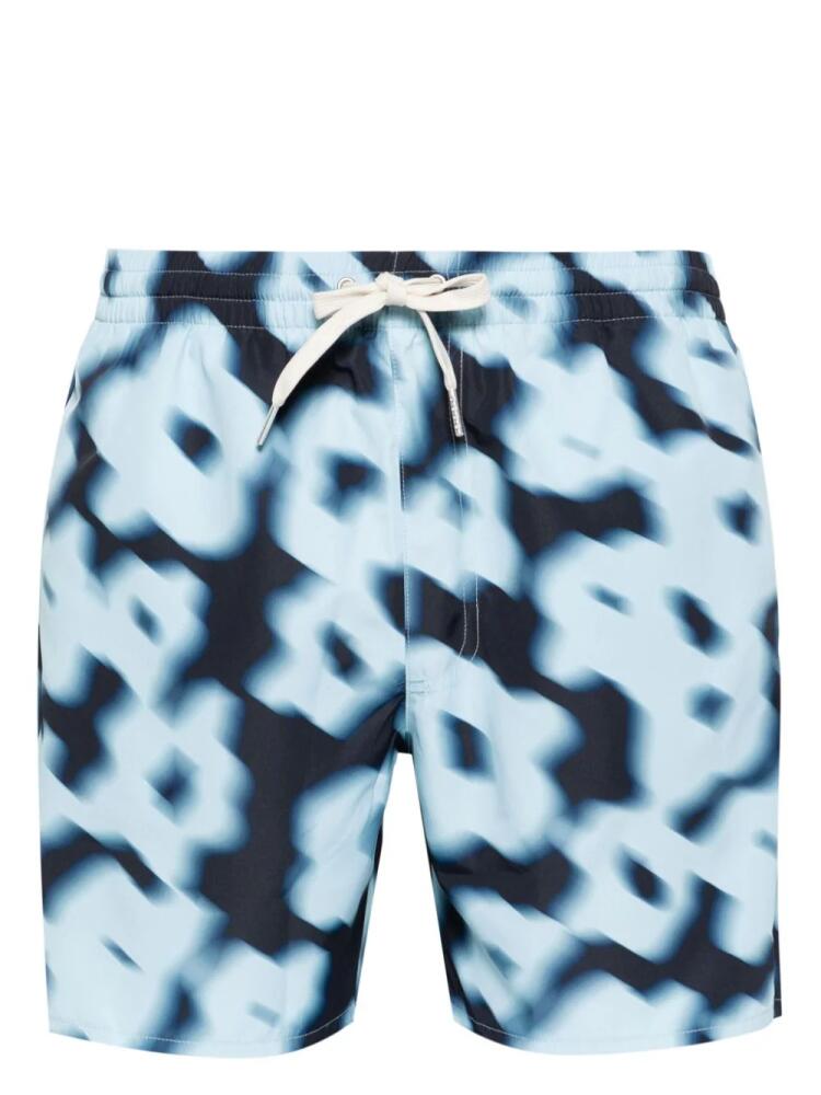 SANDRO floral swim shorts - Blue Cover